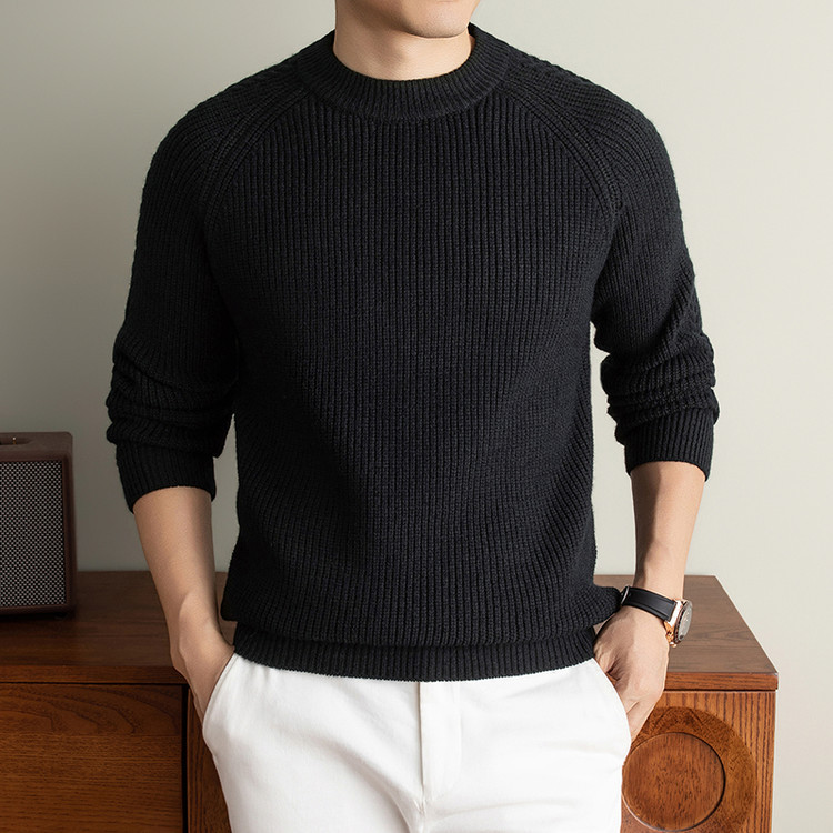 Round Neck Solid Color Trendy Comfortable And Soft