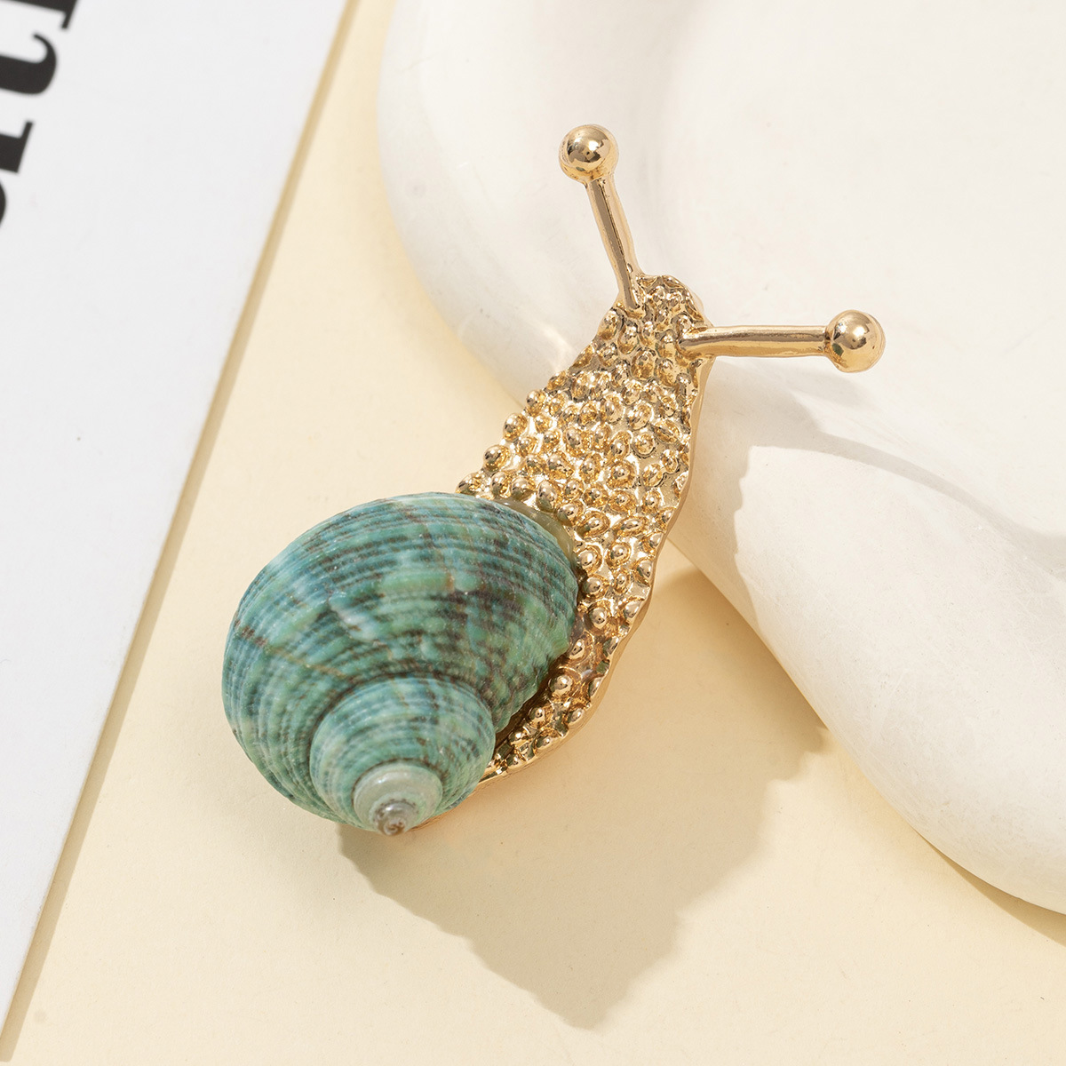 Shell Snail-Shaped Brooch, picture 6 of 6