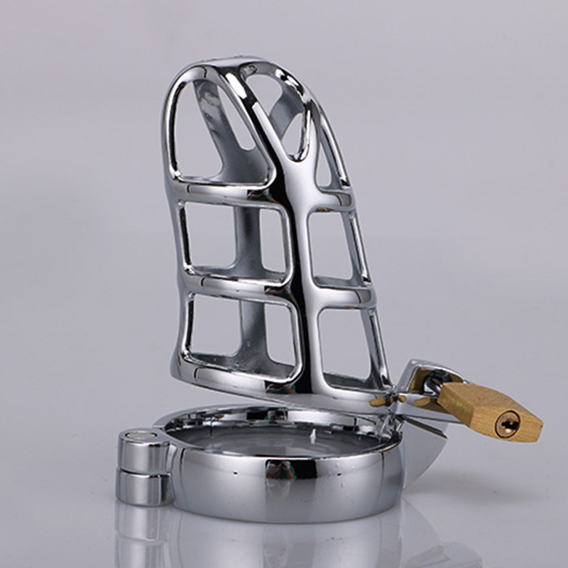 Men's Metal Chastity Lock Flirting Toy For Exercise
