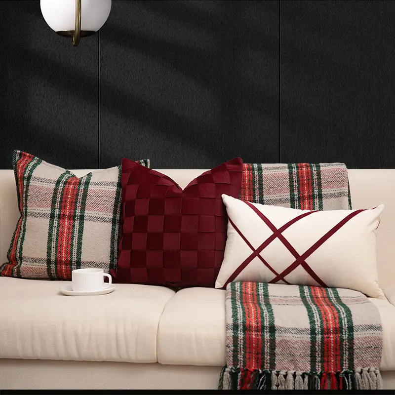 Scottish-style Living Room Sofa Cushion Cover