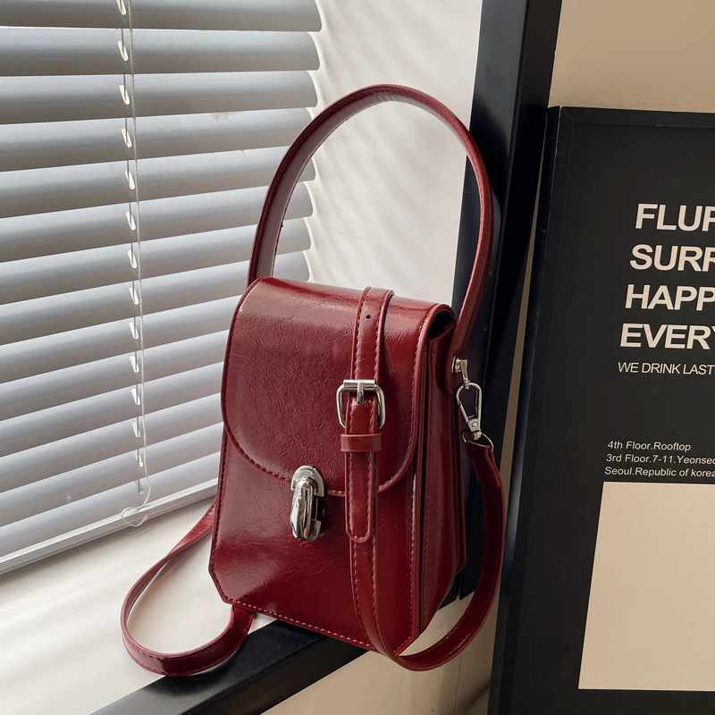 High-end Textured Small Square Tote Bag