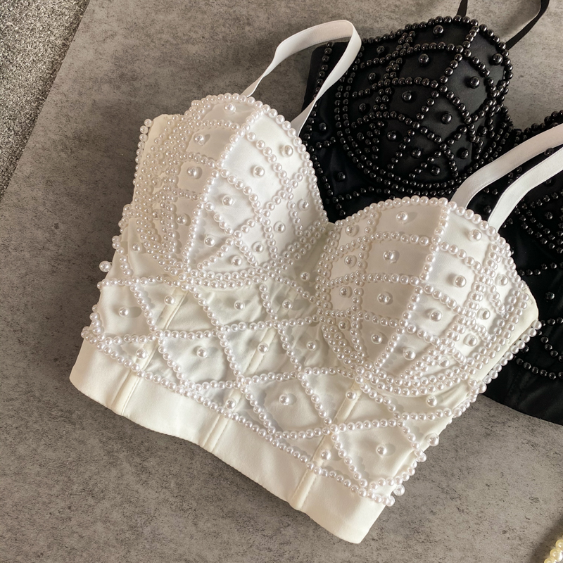Women's Short Push Up Fishbone Bra Top