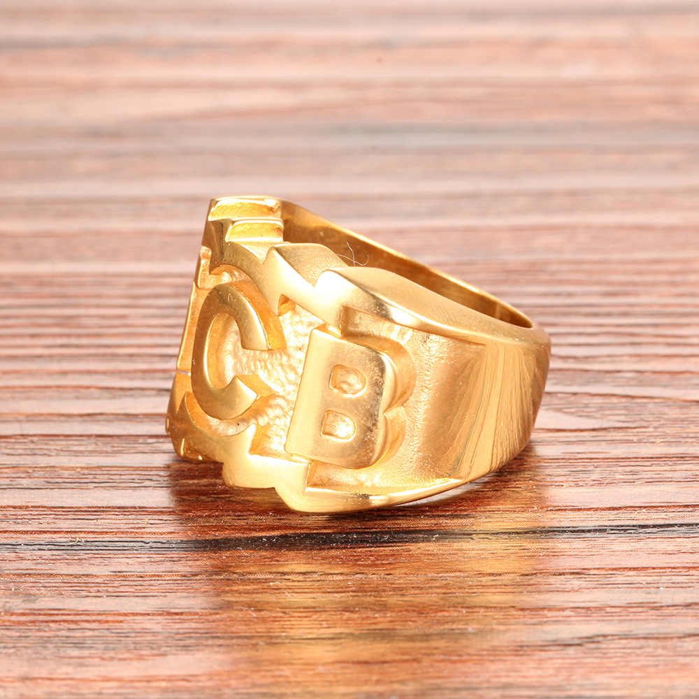 Mens Ring Titanium TCB Stainless Steel