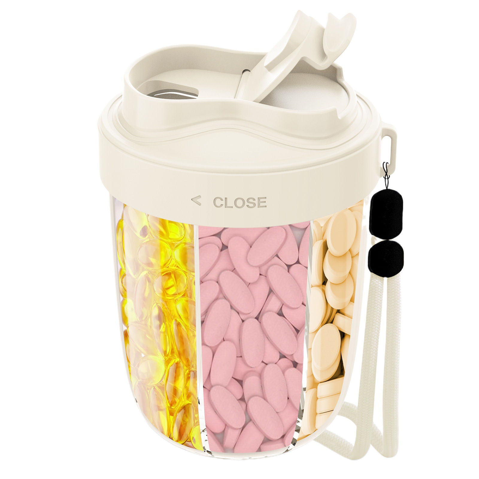 Supplement Storage Box Tablet Dispenser With 7 Different Vitamins - Image 5