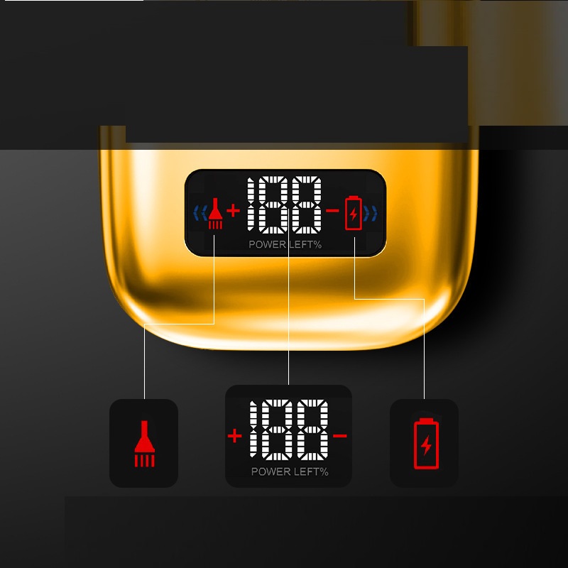 LCD Digital Display Metal Body Power Strong Electric Shaver - Image 8