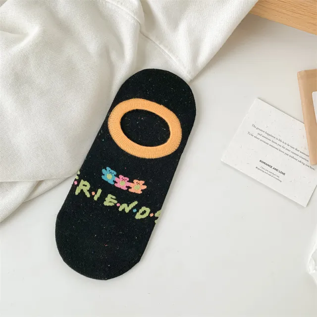 Cute Cartoon Boat Socks For Women Invisible Socks Colorful Bear - Shop at LoveMi