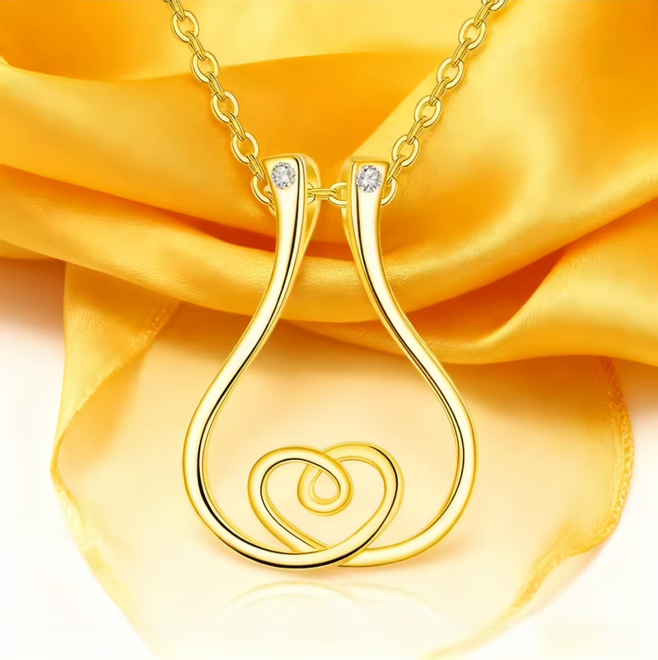 Stainless Steel Heart Necklace, picture 4 of 4