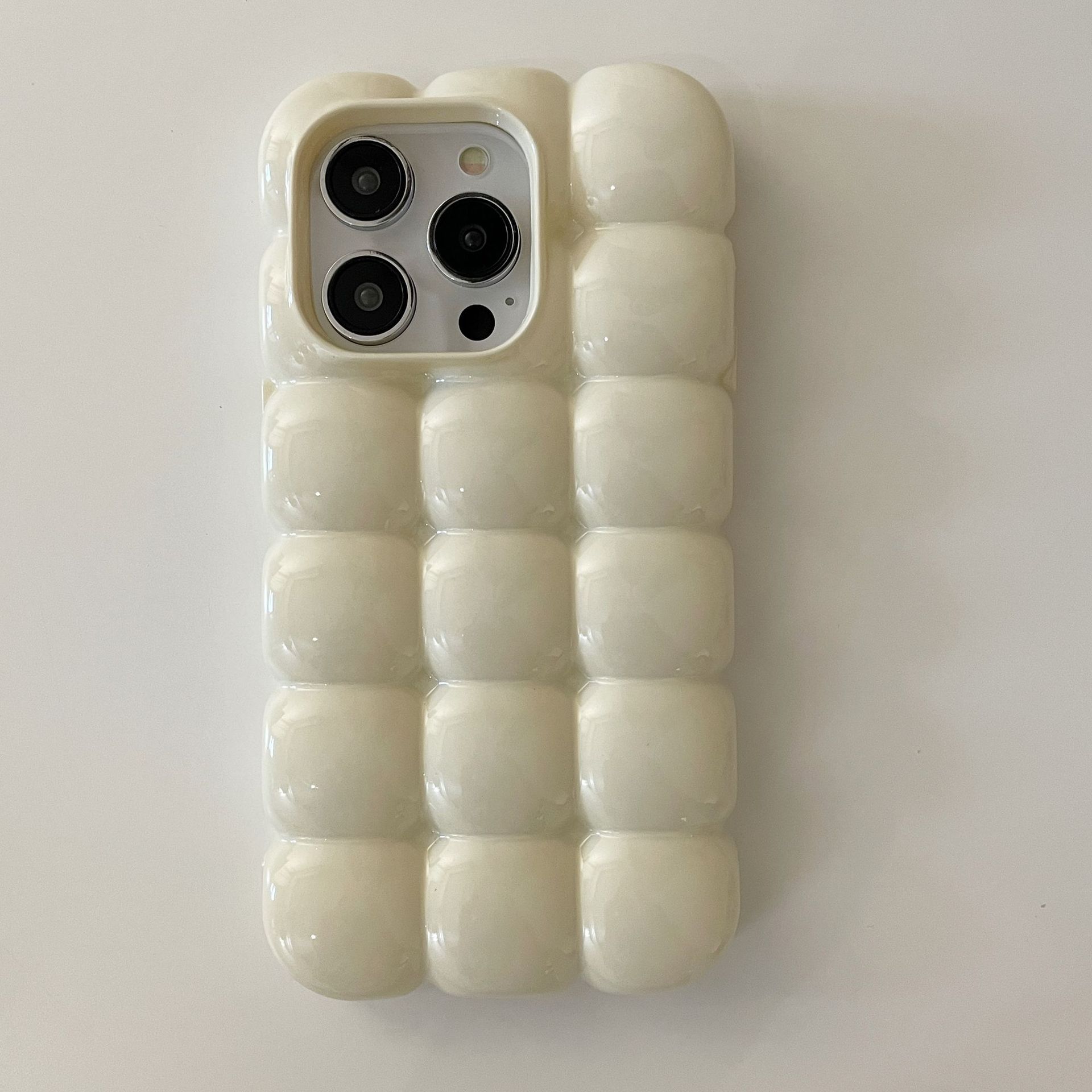 Solid Color Macarons Egg Waffle Phone Case - Image 2