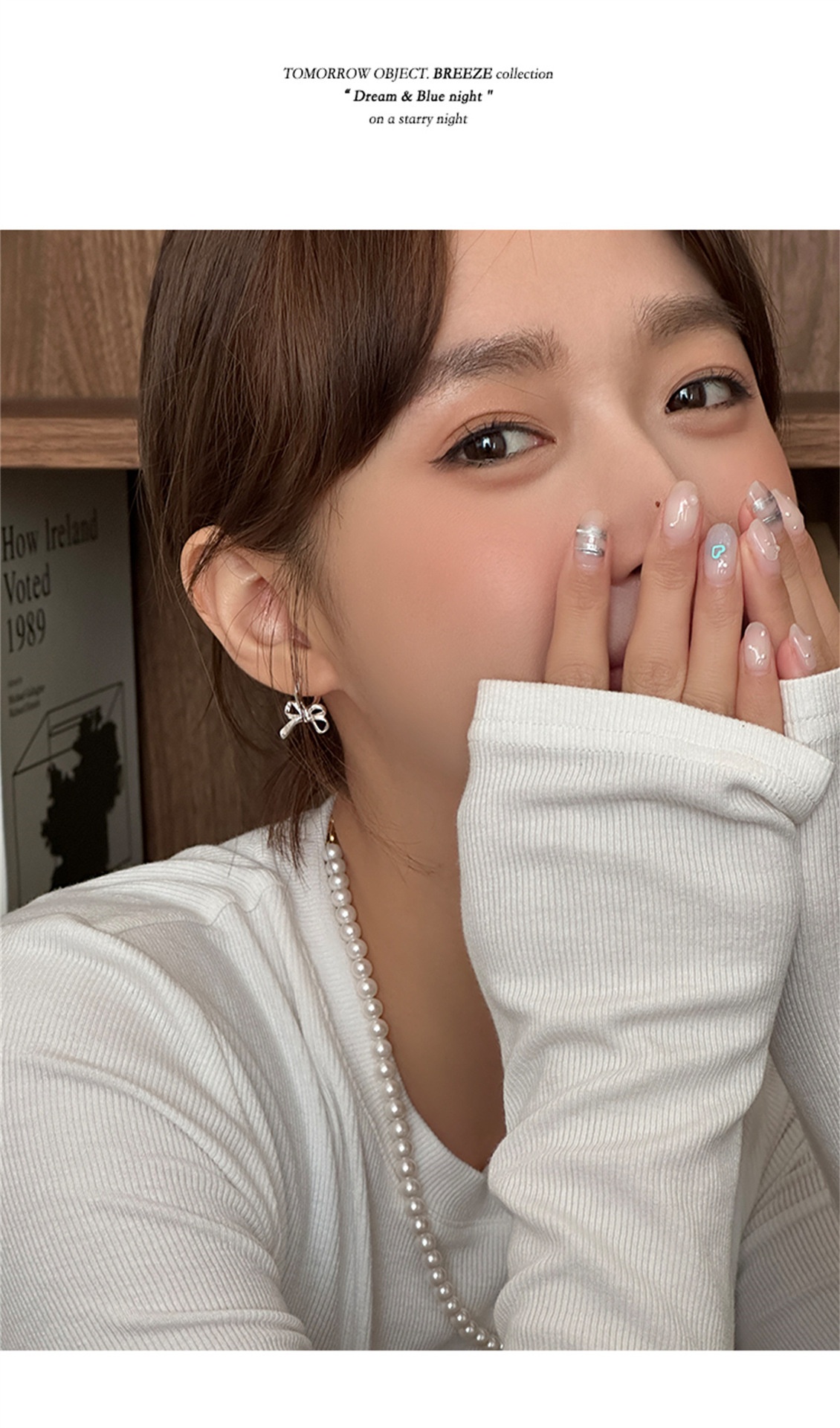 Ladies Bow Exquisite Niche High-grade Earrings