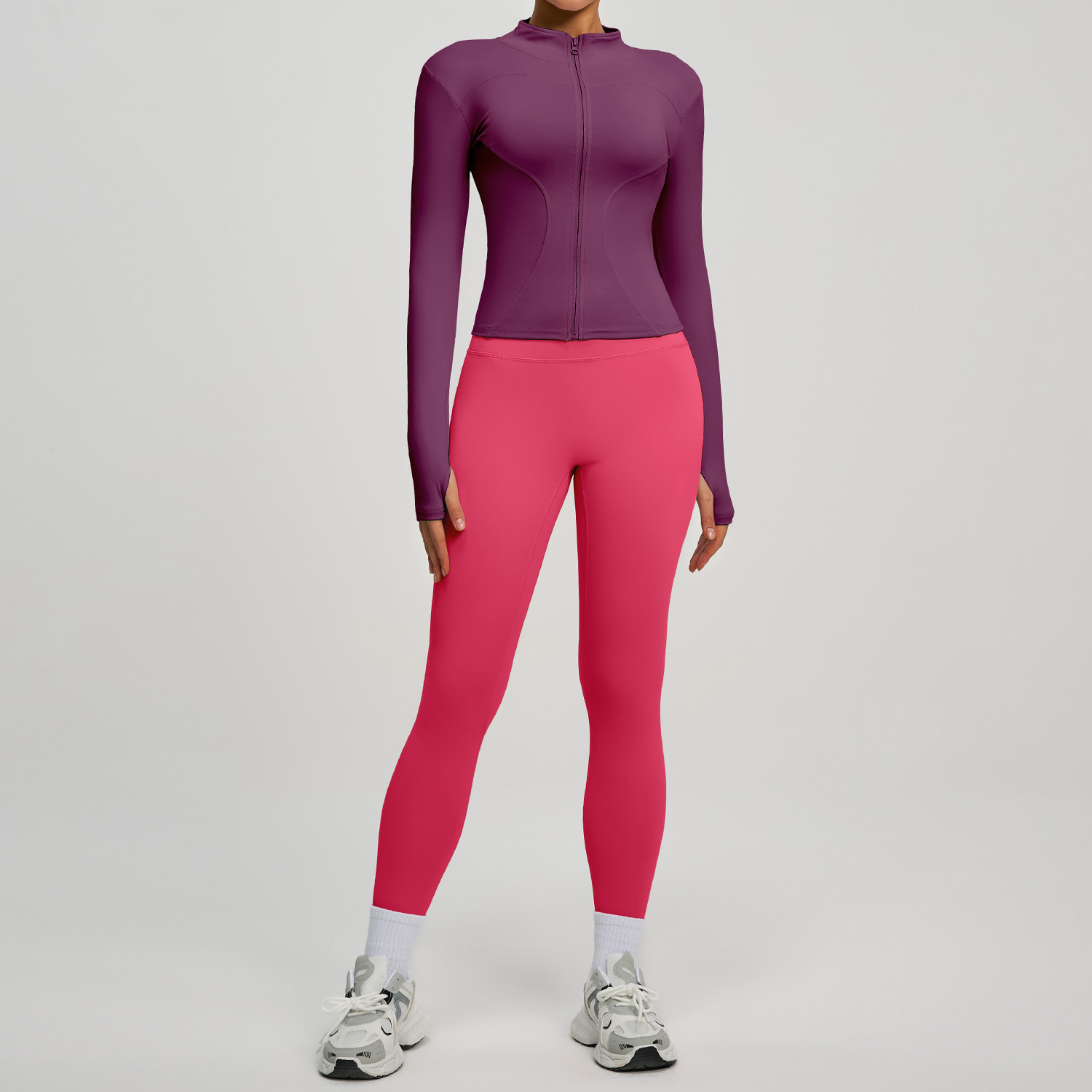 Fitness High-waist Butt-lifting Running Two-piece Set 7