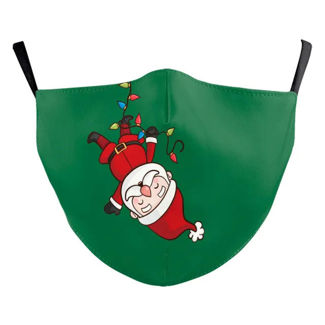 Christmas Snowman Digital Printing Double Layer Dustproof Mask B1781158 - Shop at LoveMi