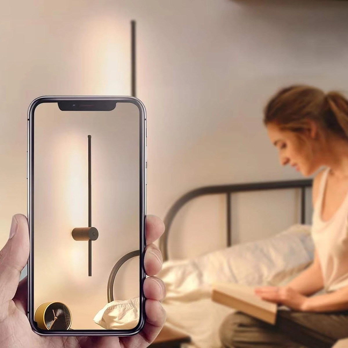 Wireless Remote-Controlled Strip Wall Light Background Wall Lamp 3