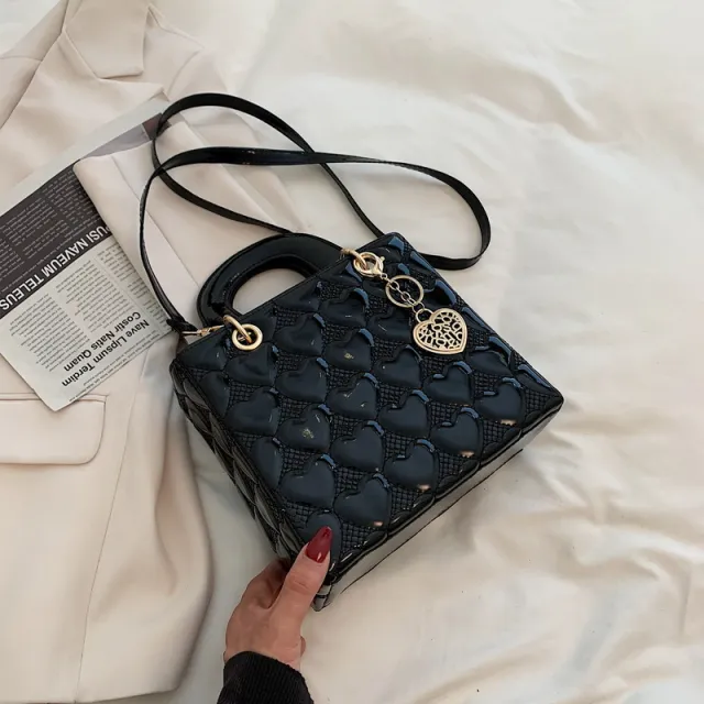 Fashionable Shoulder Crossbody Western Style Portable Small Square Bag Black - Shop at LoveMi
