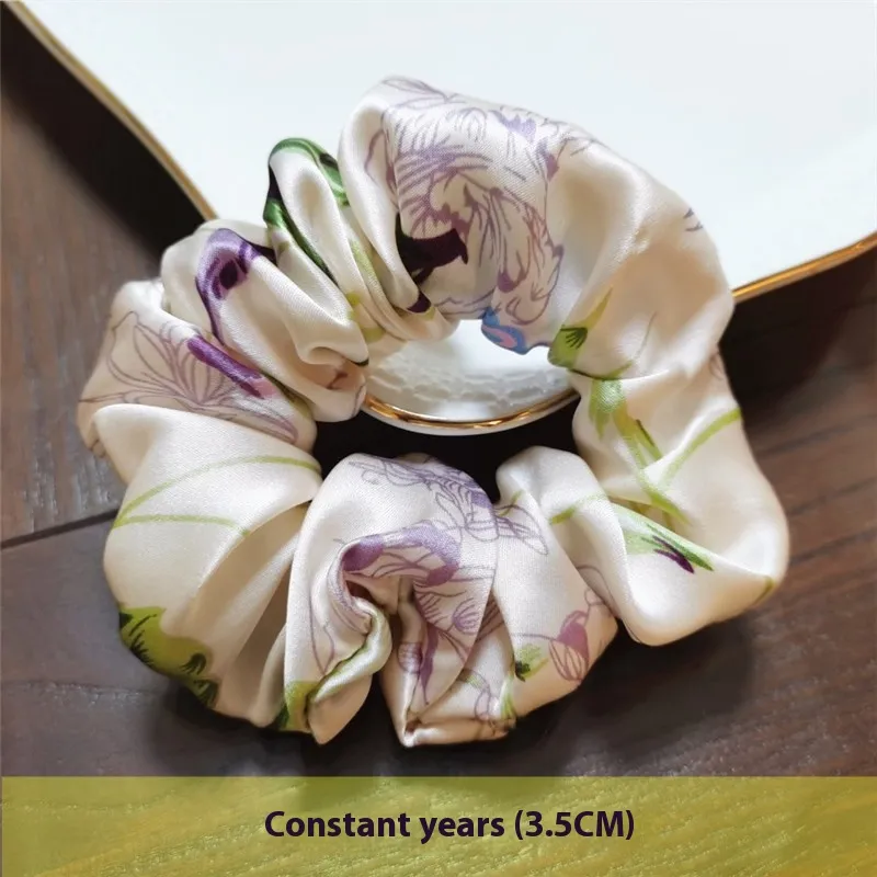 Crepe Satin French Handmade Silk Hair Ring - Everlasting Years