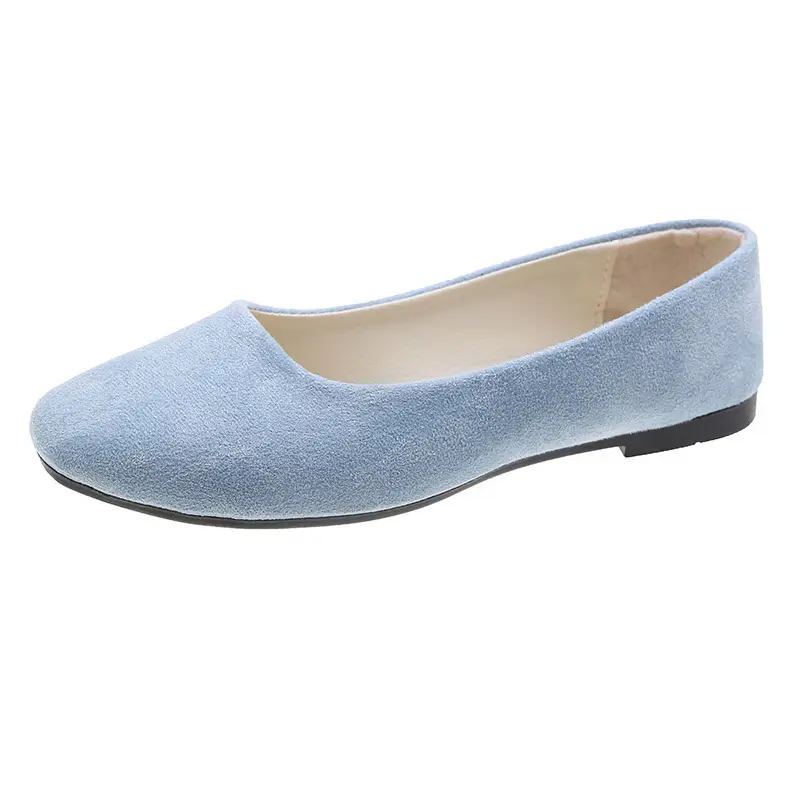 Suede Low-cut Pumps Womens Shoes Plus Size