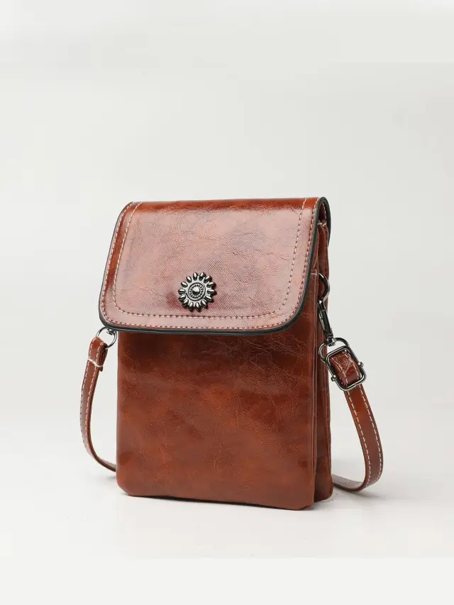 Fashion Simple Large Capacity Mobile Phone Bag Mini Crossbody Bag Yellow - Shop at LoveMi