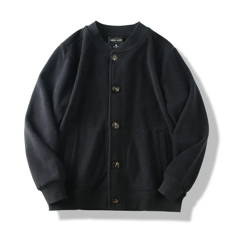 Double Sided Polar Fleece Solid Color Long Sleeve