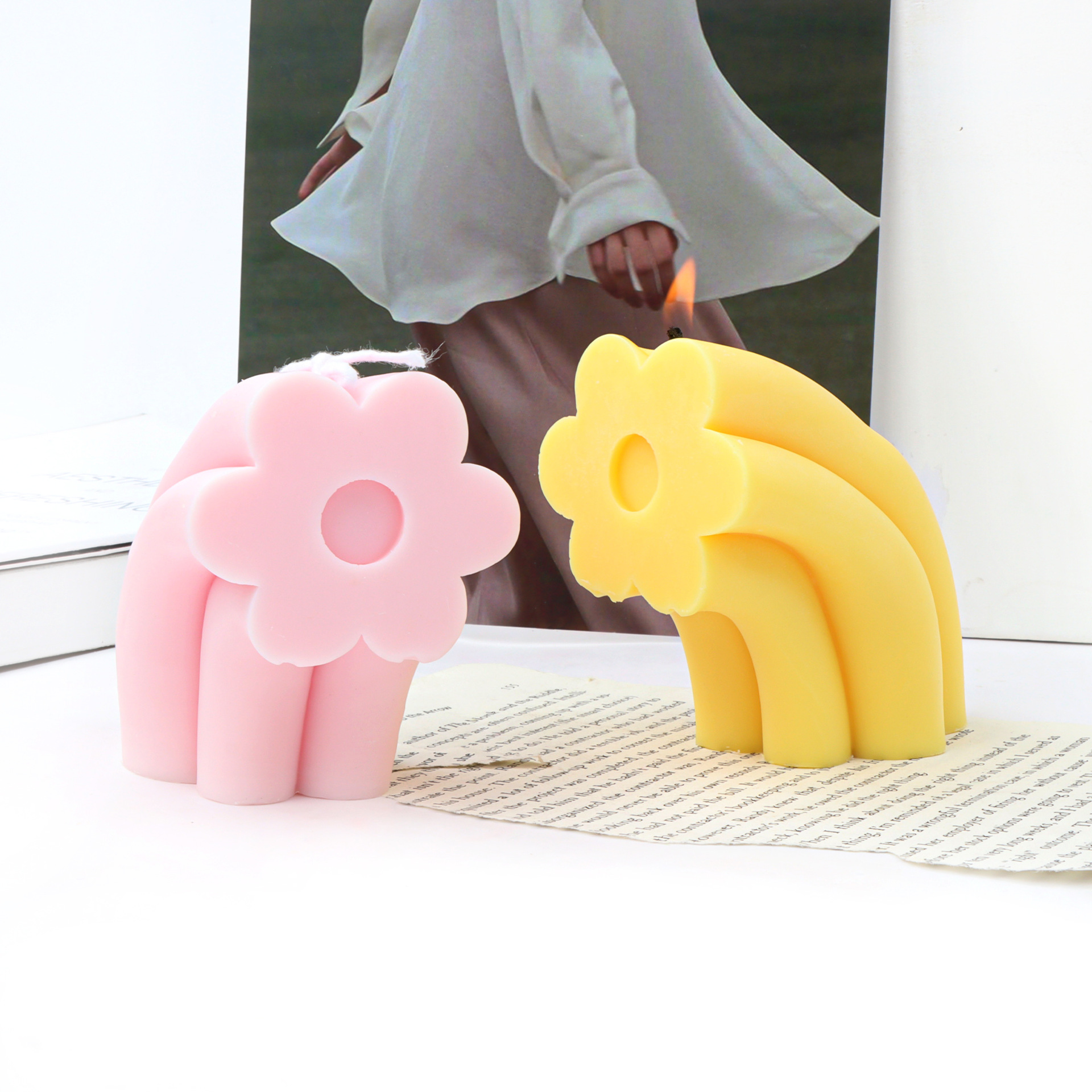 Arch bridge flower candle mould (arch bridge flower candle