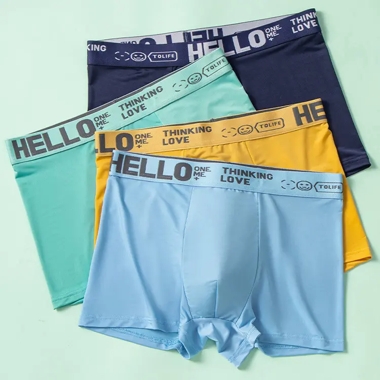 Popular HELLO Ice Silk Men's Underwear Youth