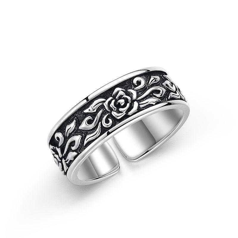 Men's Simple Personalized All-match Advanced Fashion Single Ring Shank