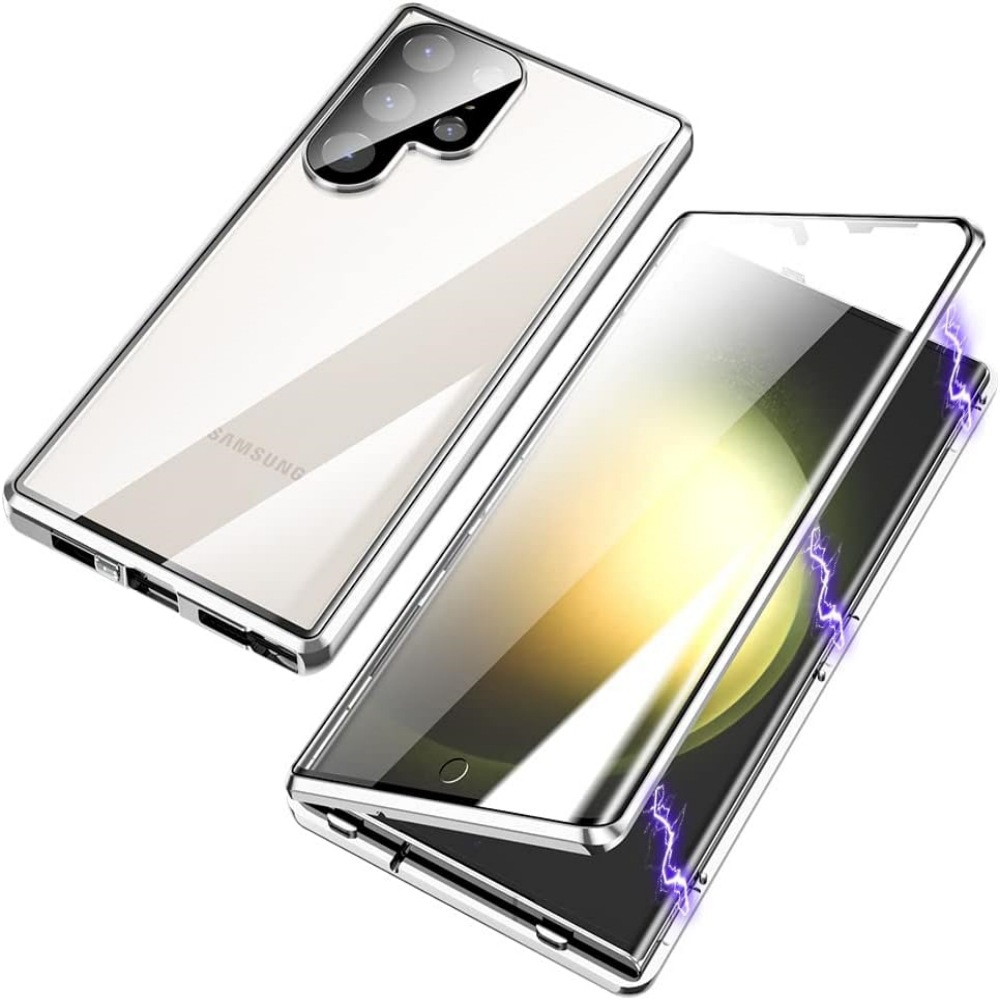 Magnetic King Phone Case Glossy Metal Magnetic HD Peep-proof Buckle Mirror Drop-resistant - Image 11