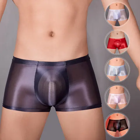 Oil Glossy U Convex Ultra-thin Transparent Men's Comfortable Stretch