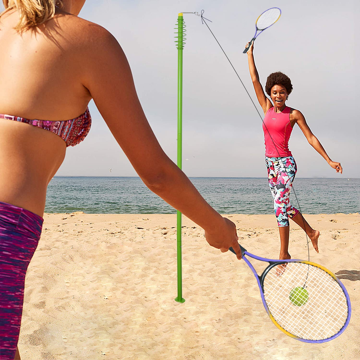 Single Tennis Trainer With Rope Rotating Tennis Rackets Outdoor Tennis Set - Image 7