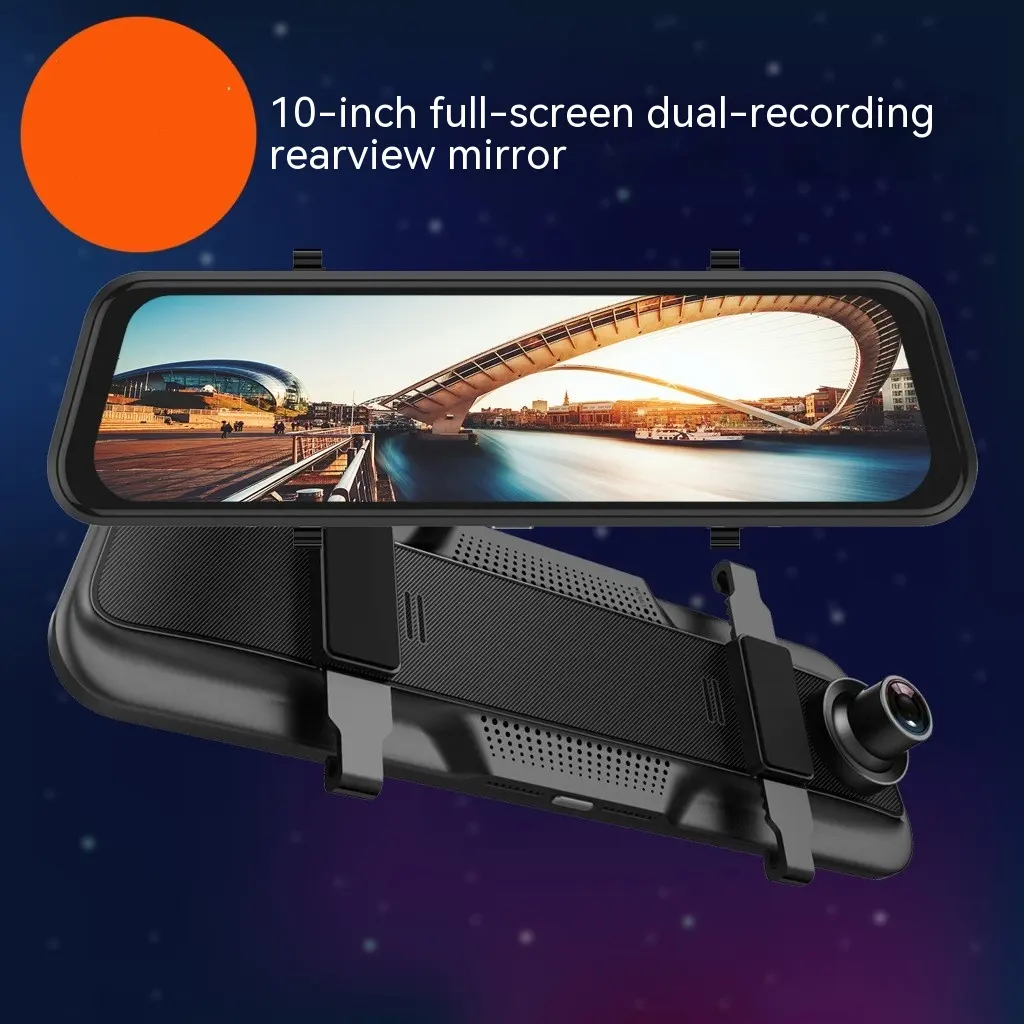 Driving Recorder HD Rearview Mirror 10-inch Full
