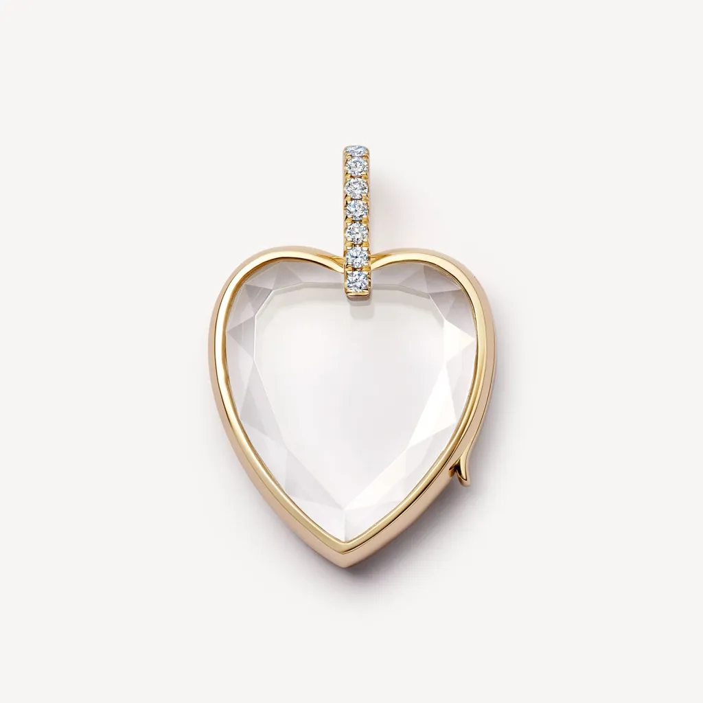 Fashion Popular Open And Close Photo Album Pendant - Heart Transparent Necklace