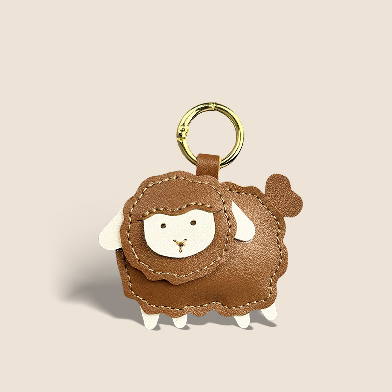 Leather Lamb Handbag Pendant High-end Women