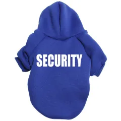 Solid Colour Simple Warm Printed Pet Clothes - Blue - View 1