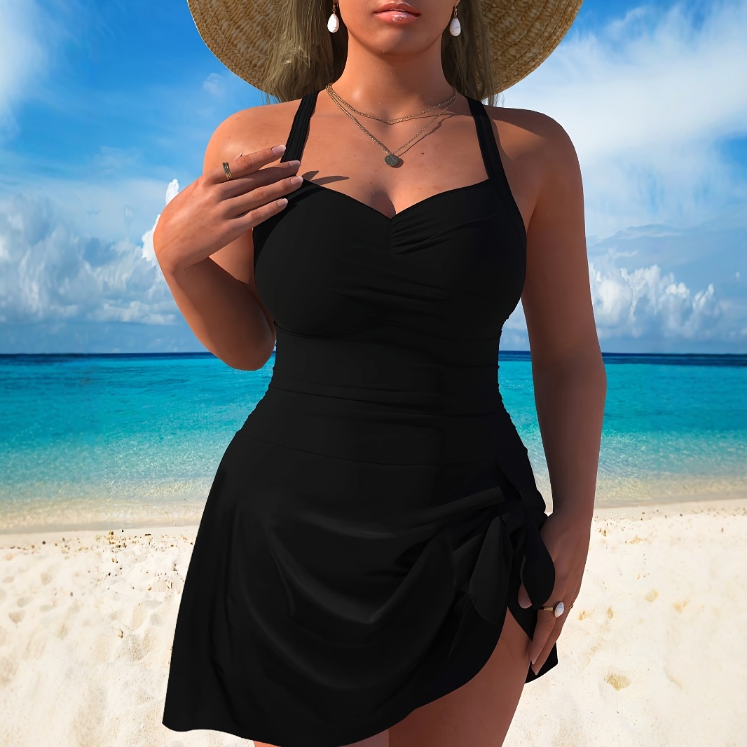 Plus-size Women's Figure-flattering One-piece Swimsuit
