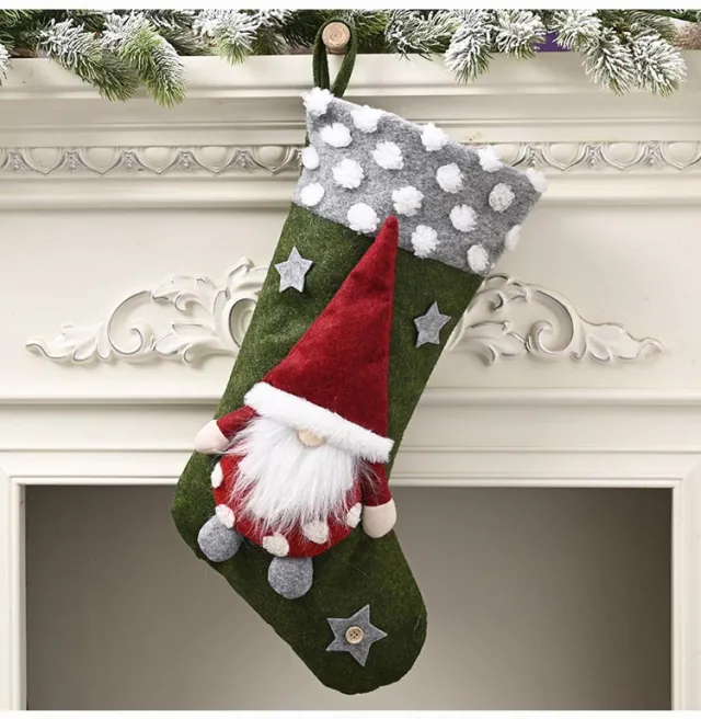 Christmas Decorative Supplies Lambswool Three dimensional Christmas Socks Type B - Shop at LoveMi