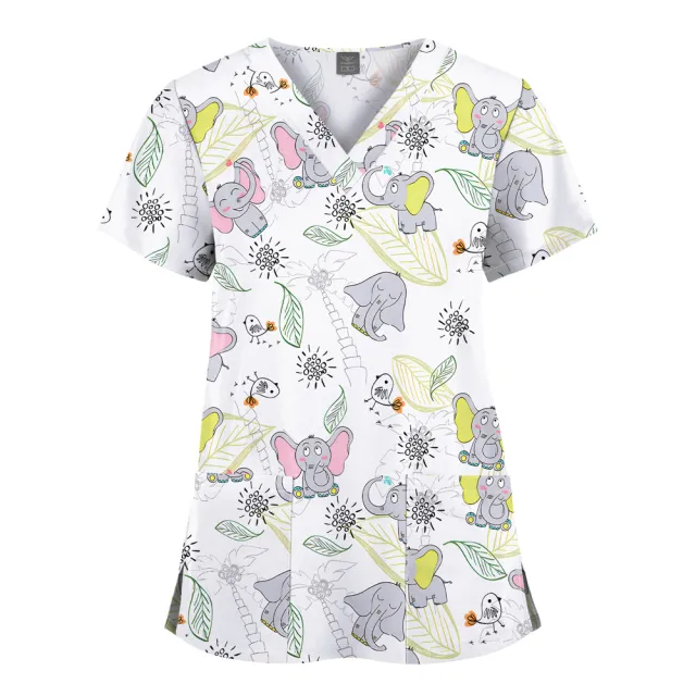Women's Fashion Quick drying Printed Short sleeved Top 6400122Style Xxl - Shop at LoveMi