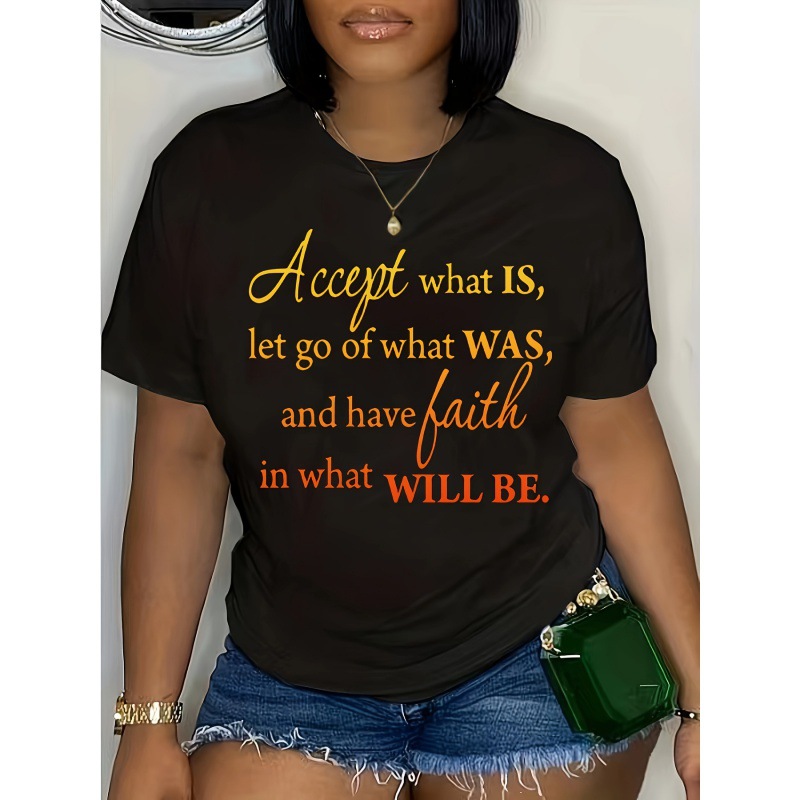 Women's Fashion Personalized Letter Print T-shirt