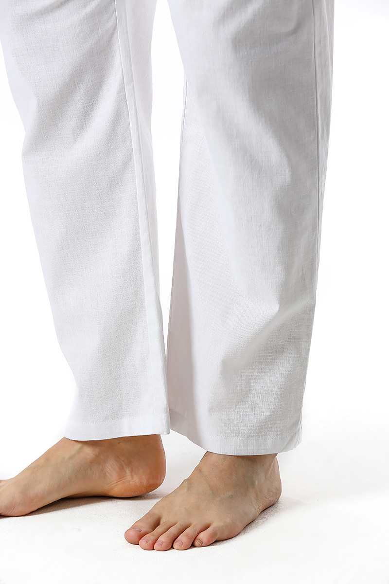 Non-stretch Cotton-linen Casual Regular-length Capri Pants For European And American Youth image 21