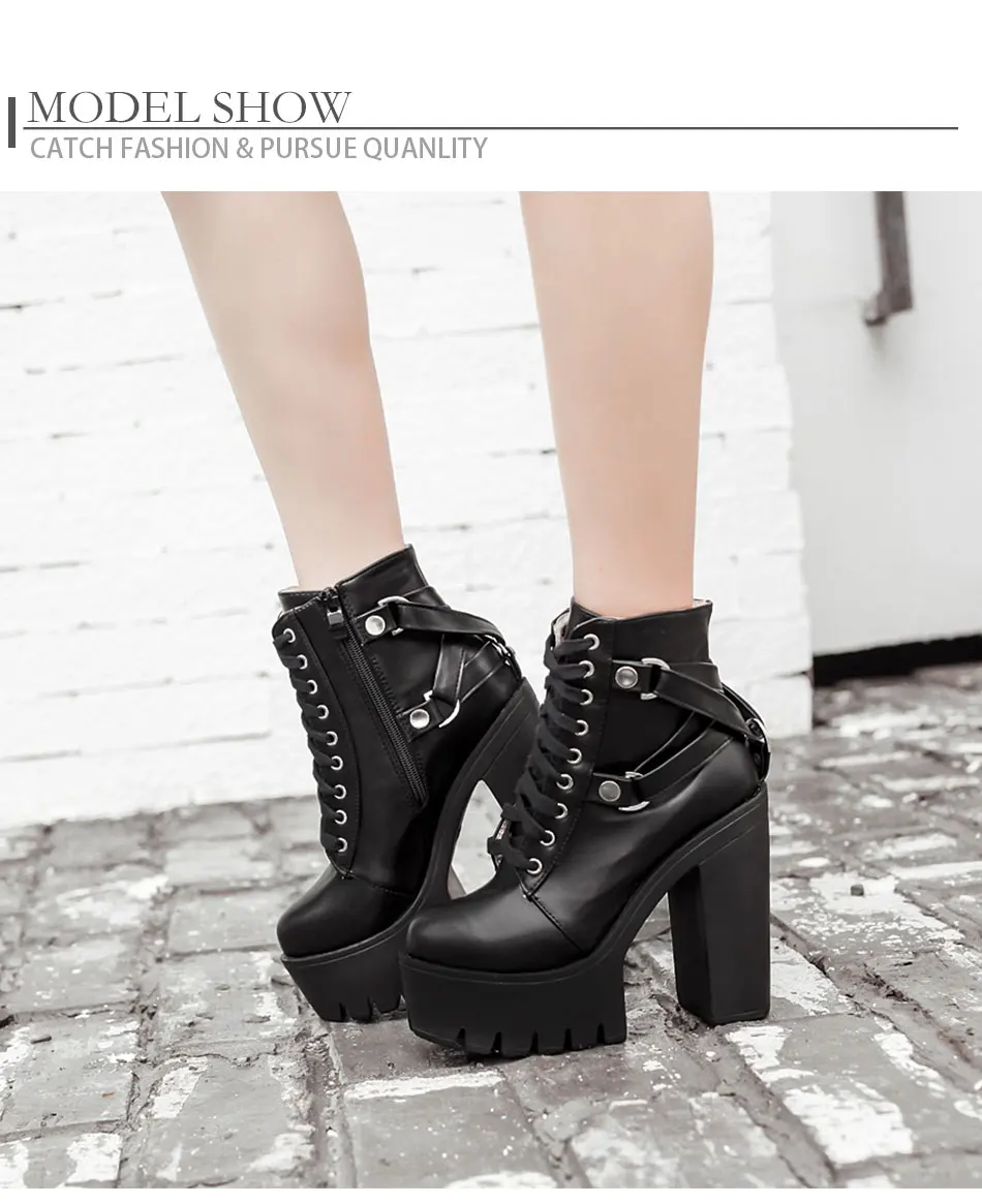 Title 5, Womens cross-tie ankle boots, stylish and comf...