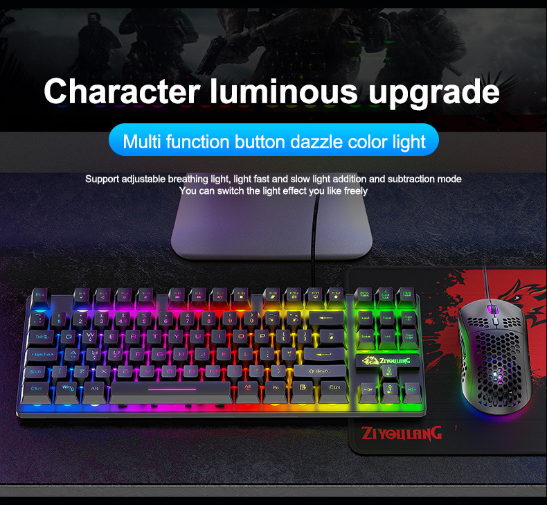 Title 2, T2 Illuminant Gaming-Set Tastatur, Maus, PC Hos...