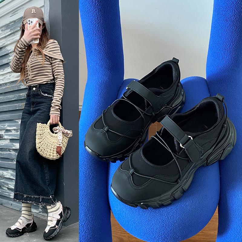 Chunky-soled Youthfully Cute Mary Jane Platforms Pumps — worn view 12