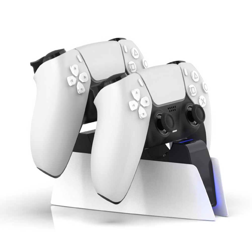 Dual-charge PS5 Controller lader lading dokk - Miniatyr 6
