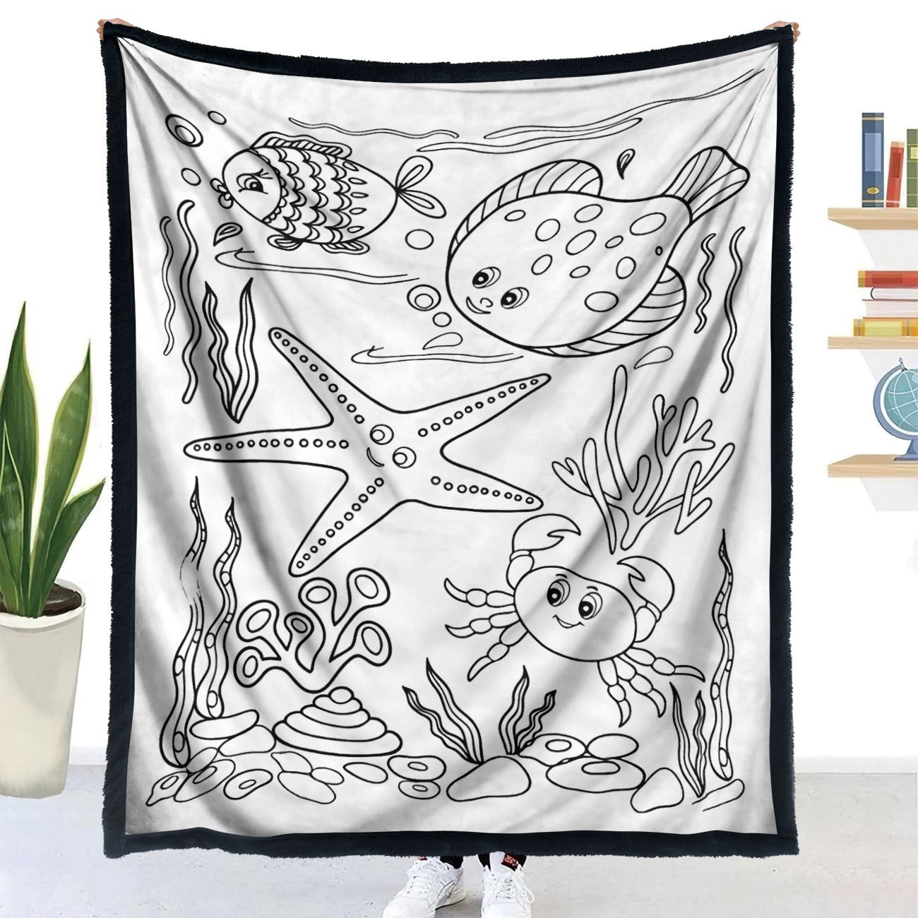Polyester Throw Blanket with Brush, picture 4 of 12
