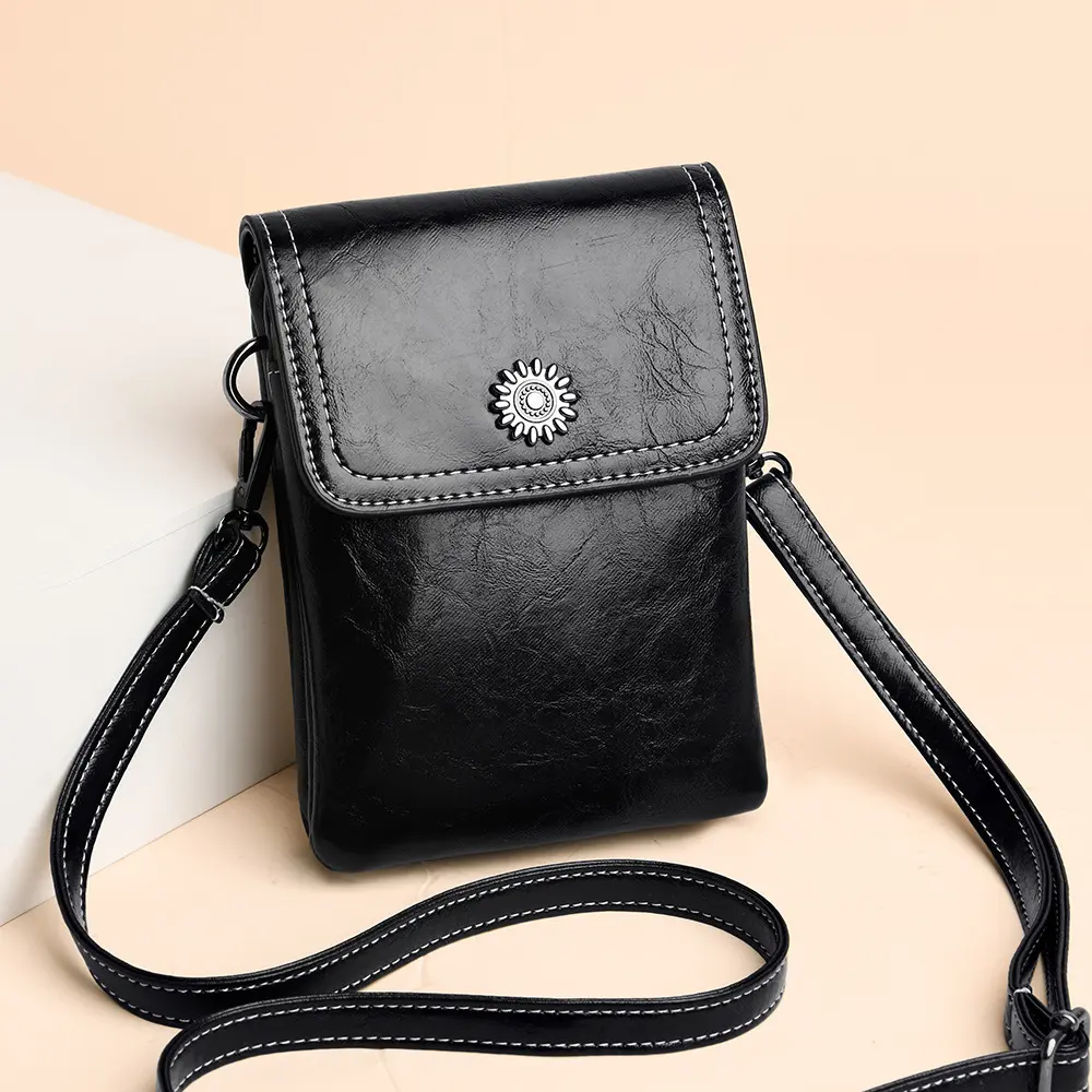 Fashion Simple Large Capacity Mobile Phone Bag Mini Crossbody