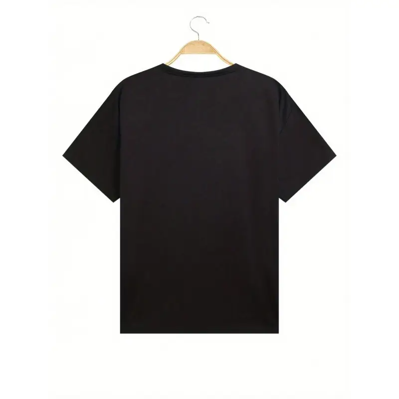 Men's Fashionable Cartoon Rabbit Print Crew-Neck Top