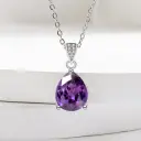 Ultra-shiny Water-drop Ring Necklace And Earrings For Women view 9