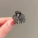 Black Bow Small Hair Clip