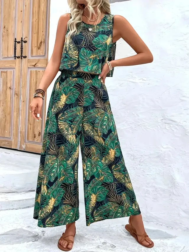 Women's Digital Printing Jerkin Trousers Style 08 Xl - Shop at LoveMi