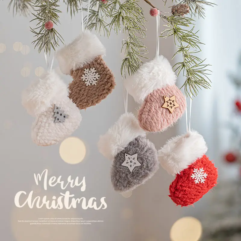 Christmas Tree Decoration Plush Pendant Layout Shooting Props
