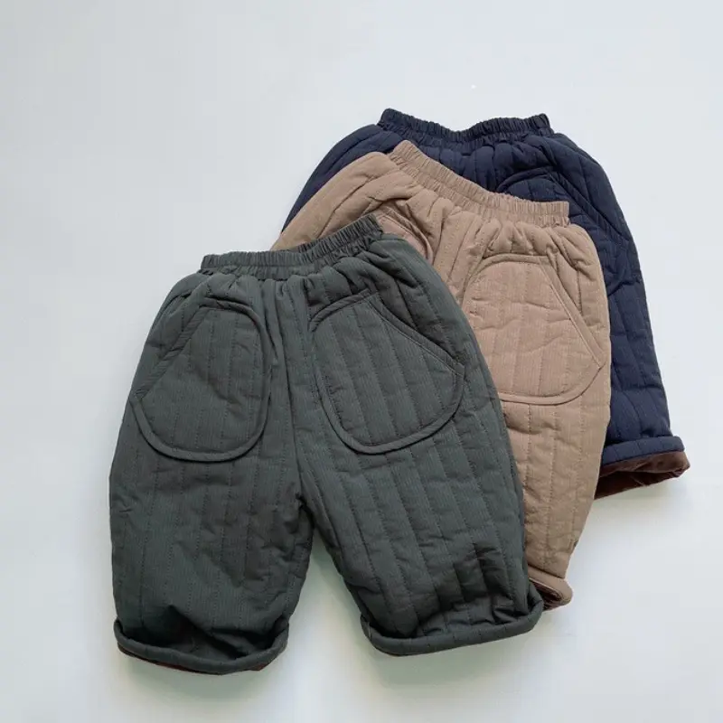 Lightweight Quilted Children's Clothing Velvet Pants Eight