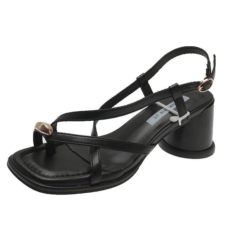 High-Heeled Chunky-Strap Sandals, picture 3 of 4
