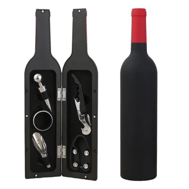 Wine Corkscrew Stainless Steel Wine Tumbler Set Red Head A 5Pcs - Shop at LoveMi